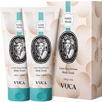 Скраб для тела Buca Classic Deep Perfume с ароматом белого мускуса, 210 г, 2 шт.