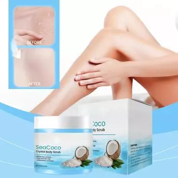 Скраб для тела Crystal, скраб для тела Sea для женщин, натуральный скраб для тела, глубоко отшелушивающий скраб для всех типов кожи, Withand Sea Deep C One Size