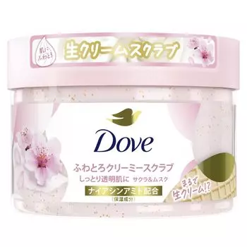 Скраб для тела Dove Sakura Musk 298 г Отшелушивающий уход Затемнение Прозрачность Подарок и