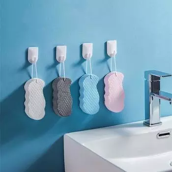 Скраб для тела, губка для ванны, отшелушивающий массажер, скраб-губка, щетка для душа, очиститель кожи, средство для удаления омертвевшей кожи серый