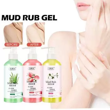 Скраб для тела Отшелушивающий крем Отбеливающий увлажняющий крем Глубокий женский очищающий гель Уход за телом Удаление E1Y2 Peach-350ml