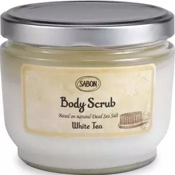 Скраб для тела Sabon с белым чаем, 1 шт., 600 г