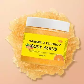Скраб для тела Увлажняющий Отшелушивающий Скраб для тела, лица, рук, ног Питает кожу, Глубоко очищает One Size жёлтый