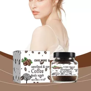 Скраб с кофейным маслом для тела – Увлажняющий порошок кофейных зерен Центелла и масло для тела – Отшелушивающий солевой скраб для тела и лица – Победа над старением и растяжками.