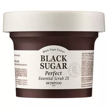 Скраб Skinfood Black Sugar Perfect Essential Scrub 2X, 210 г, 1 шт.