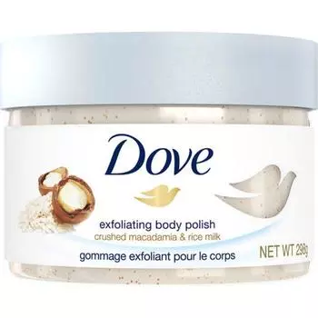 Скраб сливочный Dove с рисом и макадамией 298г