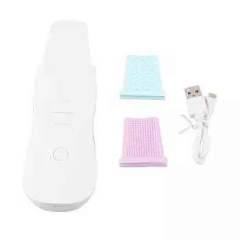 Скраббер для лица, вибрационный шпатель для лица, высокочастотный инструмент для удаления черных точек, 3 режима, очиститель пор