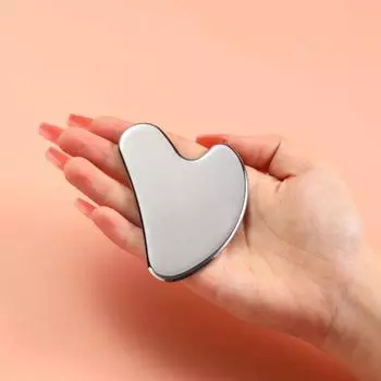 Скребковая доска из нержавеющей стали для ухода за лицом и телом, инструмент Гуаша C