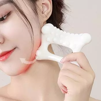 Скребковый массажный инструмент, массажная доска, спа-массажер для лица, уход за кожей тела, скребок для релаксации, скребок для релаксации тела для спа-салона белый