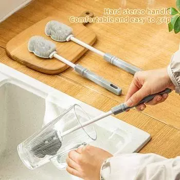 Скребок для чашек, полезная тонкая щетина, экономичный напиток, бутылка для вина, щетка для чистки стекла, предметы домашнего обихода