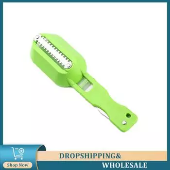 Скребок для чистки чешуи рыбы Многофункциональный удобный высококачественный трендовый инновационный самый продаваемый инструмент для чистки рыбы для рыбалки прочный чёрный