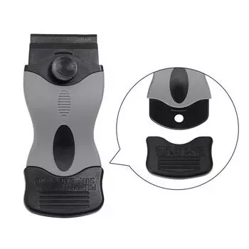 Скребок для чистки наклеек на окна и стекла с пластиковой ручкой, лезвие, инструмент для домашнего хозяйства, автомобиля, кухонной пленки, клея, скребка для удаления серый