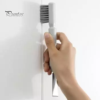 Скребок для чистки с эргономичной нескользящей ручкой, двойной конструкцией головки, прочной щетиной, щеткой для чистки 2 в 1, универсальной лопатой для чистки A