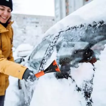 Скребок для чистки снега, скребок для лобового стекла, инструмент для удаления льда с лобового стекла для внедорожников, автофургонов и грузовиков CHINA