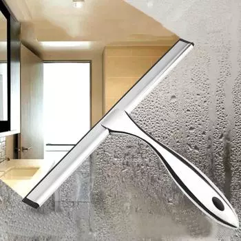 Скребок для душа из нержавеющей стали, легкий скребок для душа, портативный очиститель автомобильного стекла One Size