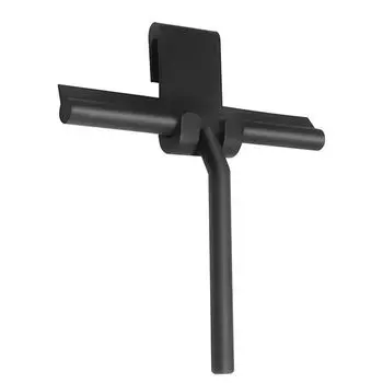 Скребок для душа, скребок для очистки стекла, вешалка для мытья дворника, пол, чистка окон, бытовая вода, настенное зеркало с ручкой чёрный