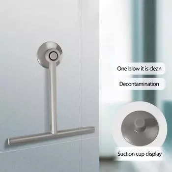 Скребок для душа, скребок для стеклоочистителей, скребок для душа с силиконовым держателем, скребок для зеркала в ванной комнате, скребок для чистки стекла белый