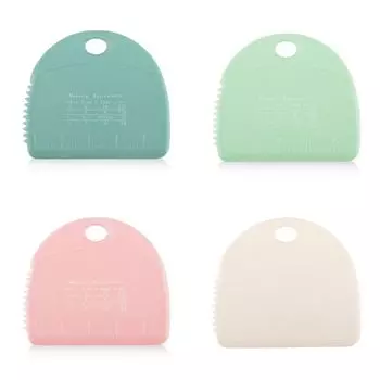 Скребок для еды, силиконовый скребок для теста, многоцелевой, практичный, скребок для мисок, гибкий, без BPA, резак для теста, для выпечки мятный