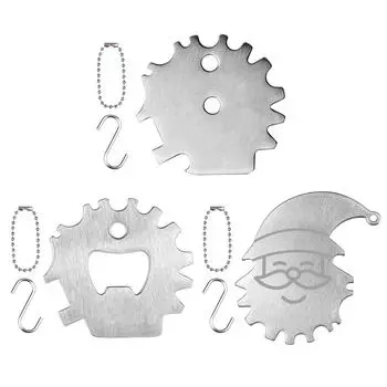 Скребок для гриля барбекю Скребок для чистки гриля из нержавеющей стали Портативный кухонный гаджет Bottle opener style