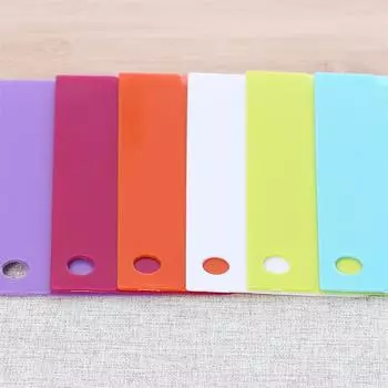 Скребок для крема, цветной полукруглый пластиковый скребок для торта, цветной портативный скребок, набор из 6 предметов для десерта