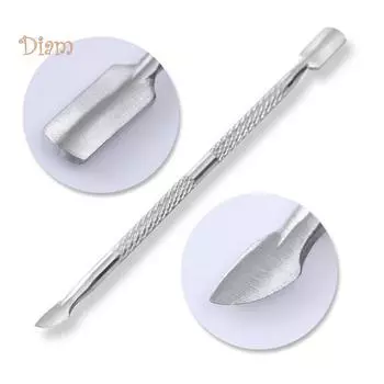 Скребок для кутикулы из нержавеющей стали, маникюрный инструмент серебряный