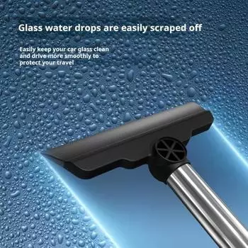 Скребок для льда на лобовом стекле автомобиля Yousheng, портативный инструмент для чистки с нескользящей ручкой, компактный портативный автомобильный скребок для снега и льда синий