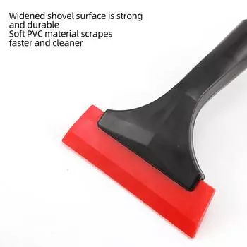 Скребок для льда с удлиненной ручкой Телескопическая лопата для снега Сверхдлинная ручка Резиновый скребок Инструмент для очистки льда и снега синий