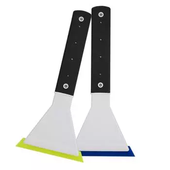 Скребок для лобового стекла автомобиля, тонировочная пленка для окон, инструмент для установки, скребок для мытья окон, щетка для мытья окон с резиновым лезвием и длинной ручкой синий/белый