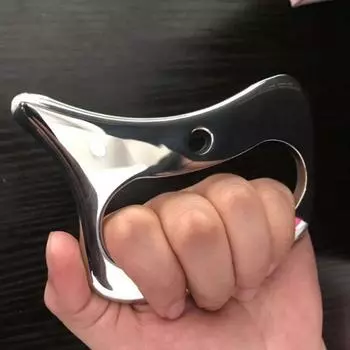 Скребок для мышц Инструмент для массажа тела Массажный скребок Широкий скребок из нержавеющей стали Гуаша Гуаша 1pc