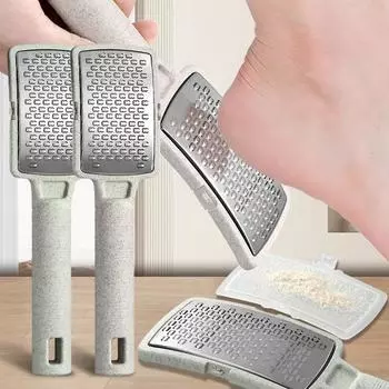 Скребок для ног Пилка для ног Рашпиль для ног Удаляющий мозоли Инструменты для педикюра из нержавеющей стали бежевый