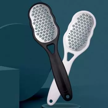 Скребок для ног, защита от брызг, уход, цельный формованный, прочная терка для пяток из нержавеющей стали, пилочка для педикюра, аксессуары для дома A чёрный