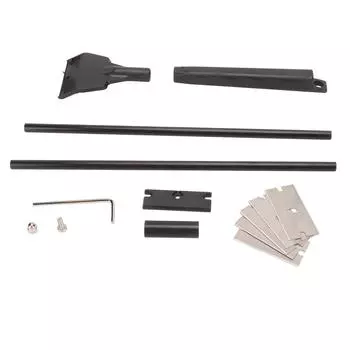 Скребок для очистки аквариумных водорослей, 5 сменных лезвий, легкий скребок для чистки стеклянных аквариумов Narrow Mouth Extension Type 51cm