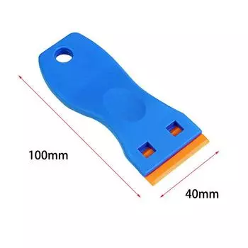 Скребок для очистки кромок краски, удаления пластиковых наклеек Blue+10*plastic blade