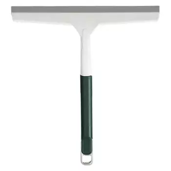 Скребок для окон с ручкой, многофункциональный скребок для автомобильных стекол, очиститель зеркал, резиновый стеклоочиститель, многофункциональный темно-зеленого