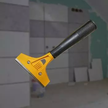 Скребок для плитки Сменное лезвие Съемное противоскользящее бесследное трудосберегающее покрытие Эргономичная ручка Красивый шпатель для плитки со швом для стены