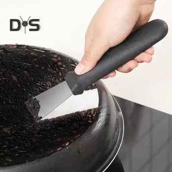 Скребок для повара с длительным сроком службы, супер острый, практичный, универсальный, кухонный шпатель для чистки, скребок, гаджет чёрный