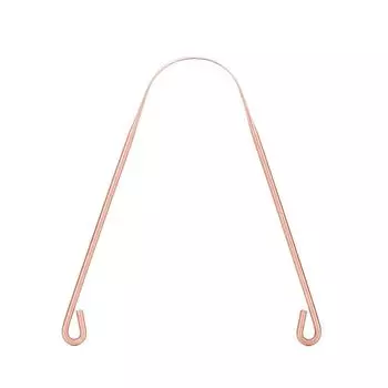 Скребок для языка Чистый медный очиститель языка Удаление неприятного запаха изо рта Поддержание гигиены полости рта Скребок