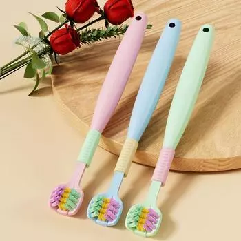 Скребок для языка для детей Скребок для языка для чистки зубов Детский очиститель полости рта для детей розовый