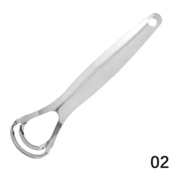 Скребок для языка из нержавеющей стали, двухслойный, с большим отверстием, очиститель налета на языке, щетка для налета на языке, инструмент для чистки языка