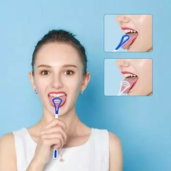 Скребок для языка Очиститель языка Уход за полостью рта Устранение неприятного запаха изо рта