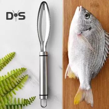 Скребок для рыбной чешуи Эргономичный дизайн Нескользящий ручной инструмент для удаления рыбьей чешуи Инструменты для морепродуктов