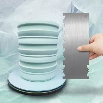 Скребок для сливок Yousheng, нержавеющая сталь, универсальный, пищевой, для сливок, крема, скребок для торта, гаджет «сделай сам» для дома A