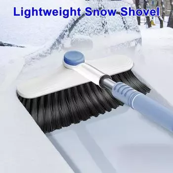 Скребок для снега Скребок для льда Удобная в использовании телескопическая лопата без царапин 3-в-1 серый