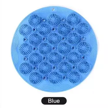 Скребок для спины для ног, силиконовая массажная подушка для ванны, нескользящий коврик для душа, массажная щетка для спины, силиконовый инструмент для мытья ног, инструмент для чистки тела, купальный инструмент розовый