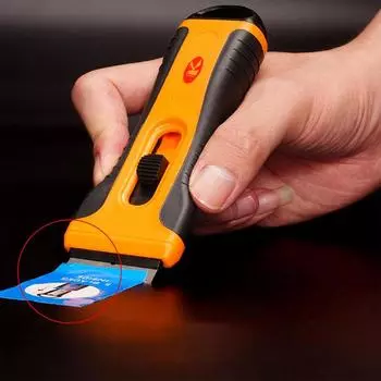 Скребок для стекла, ручной инструмент для скребков с 4 сменными лезвиями, многофункциональный скребок для удаления клея для очистки оконной краски