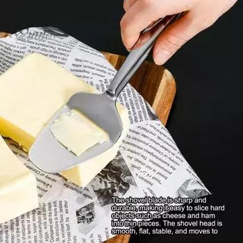Скребок для сыра, полый дизайн, нержавеющая сталь, ломтерезка для сыра, многофункциональный скребок для масла для домашней кухни серебряный