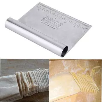 Скребок для теста для пиццы из нержавеющей стали, резак для кухонной муки, кондитерских изделий, торта, инструмент