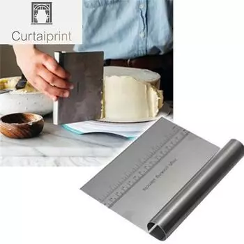 Скребок для теста из нержавеющей стали, резак для выпечки кондитерских изделий, скребок для теста для пиццы, резак для резки торта, кухонные аксессуары 15cm