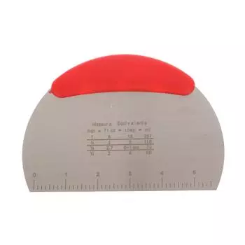 Скребок для теста из нержавеющей стали с измерительной шкалой, нож для теста для хлеба, пиццы, кондитерских изделий, нож для теста, кухонные гаджеты для выпечки