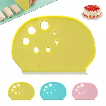 Скребок для теста Leeseph Скребок для настольного использования, скребок для крема, резак для теста Инструменты для выпечки для покраски, разглаживания, глазирования, украшения тортов жёлтый